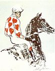 Jockey Suite Hearts by Leroy Neiman